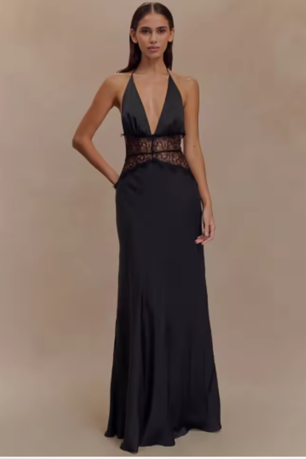 Imogen | Women Halter Neck Backless Maxi Wedding Guest Dress